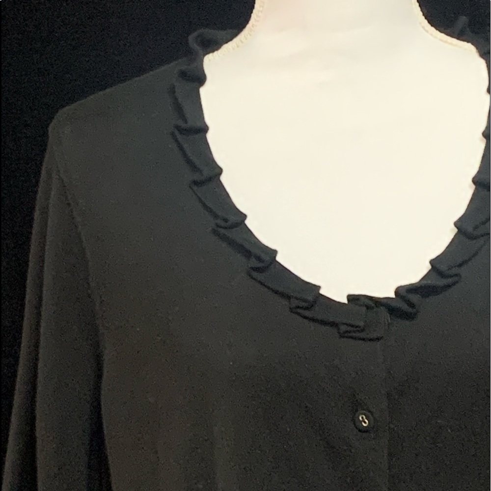 Talbots Ruffle Sweater - Picture 3 of 10